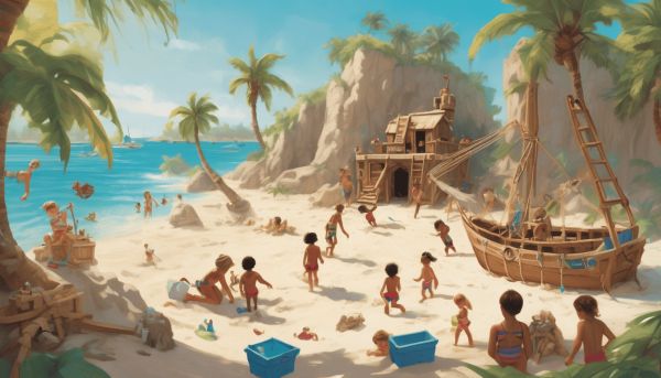 Un paradis de divertissement pour enfants à l’île au pirate